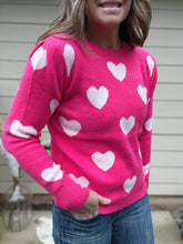 Load image into Gallery viewer, All Over Heart Sweater
