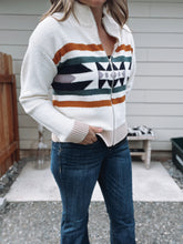 Load image into Gallery viewer, Aztec Zip Sweater
