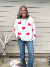 Load image into Gallery viewer, Long Sleeve Heart Sweater
