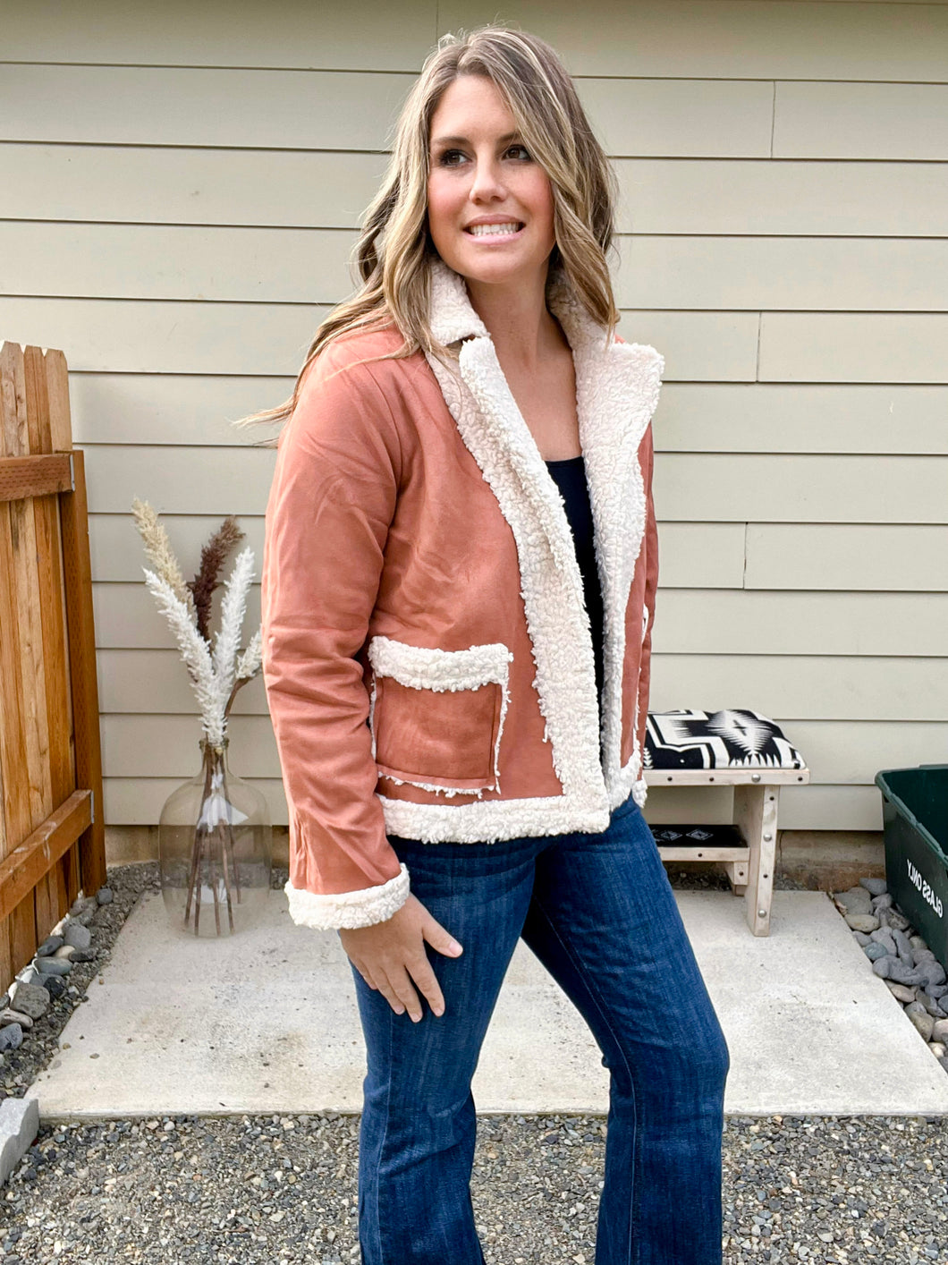 Rust Sherpa Jacket