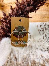 Load image into Gallery viewer, Turquoise &amp; Sterling Hoop
