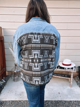 Load image into Gallery viewer, Denim Aztec Jacket
