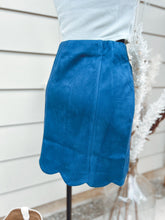 Load image into Gallery viewer, Teal Suede Skirt
