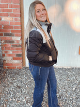 Load image into Gallery viewer, Black Aztec Puffer Jacket
