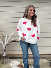 Load image into Gallery viewer, Long Sleeve Heart Sweater
