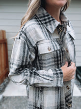 Load image into Gallery viewer, Black Plaid Jacket
