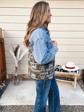 Load image into Gallery viewer, Denim Aztec Jacket
