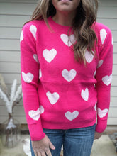 Load image into Gallery viewer, All Over Heart Sweater
