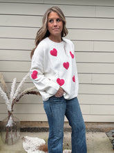 Load image into Gallery viewer, Long Sleeve Heart Sweater
