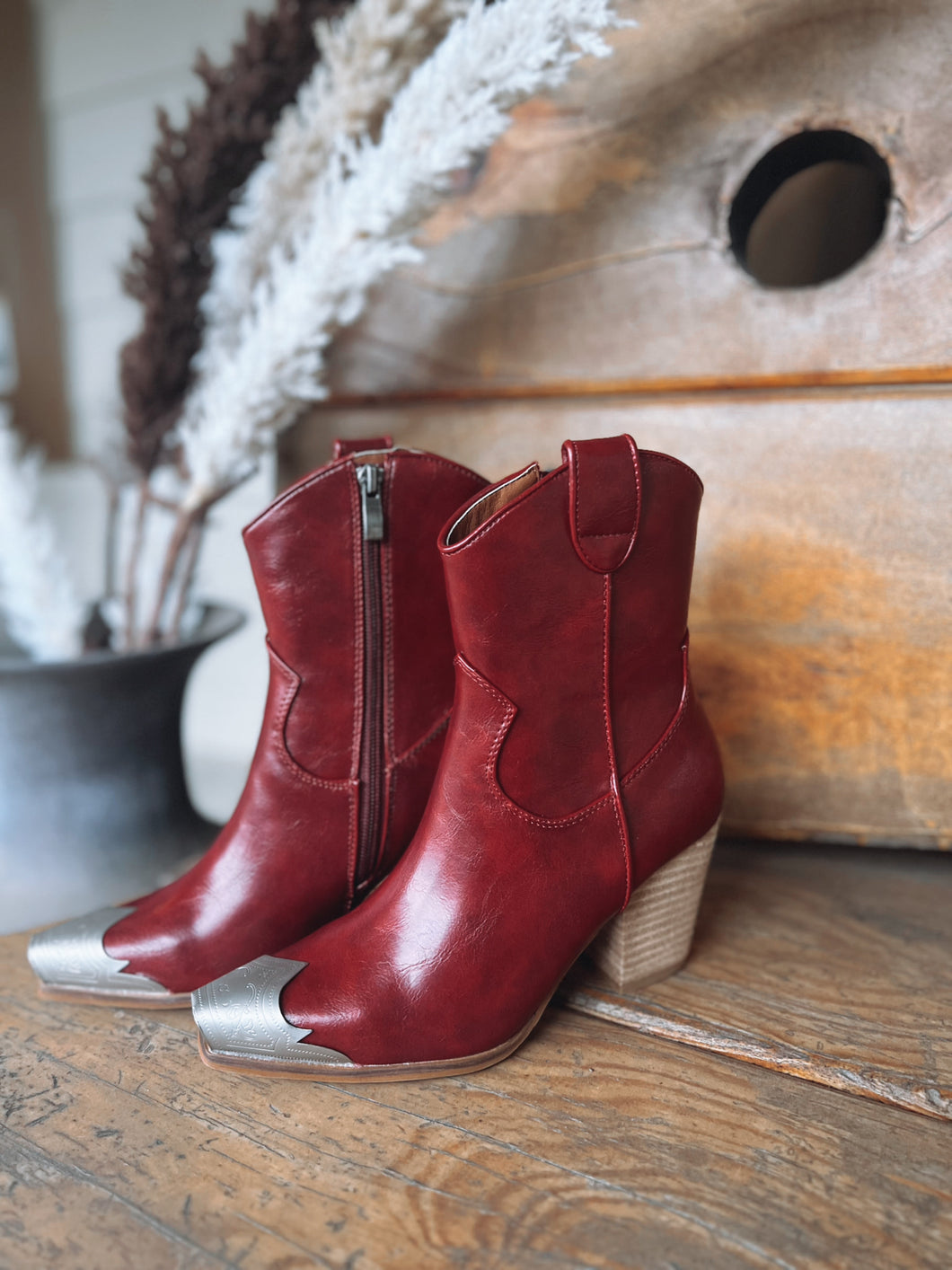 Cherry Dakota Bootie