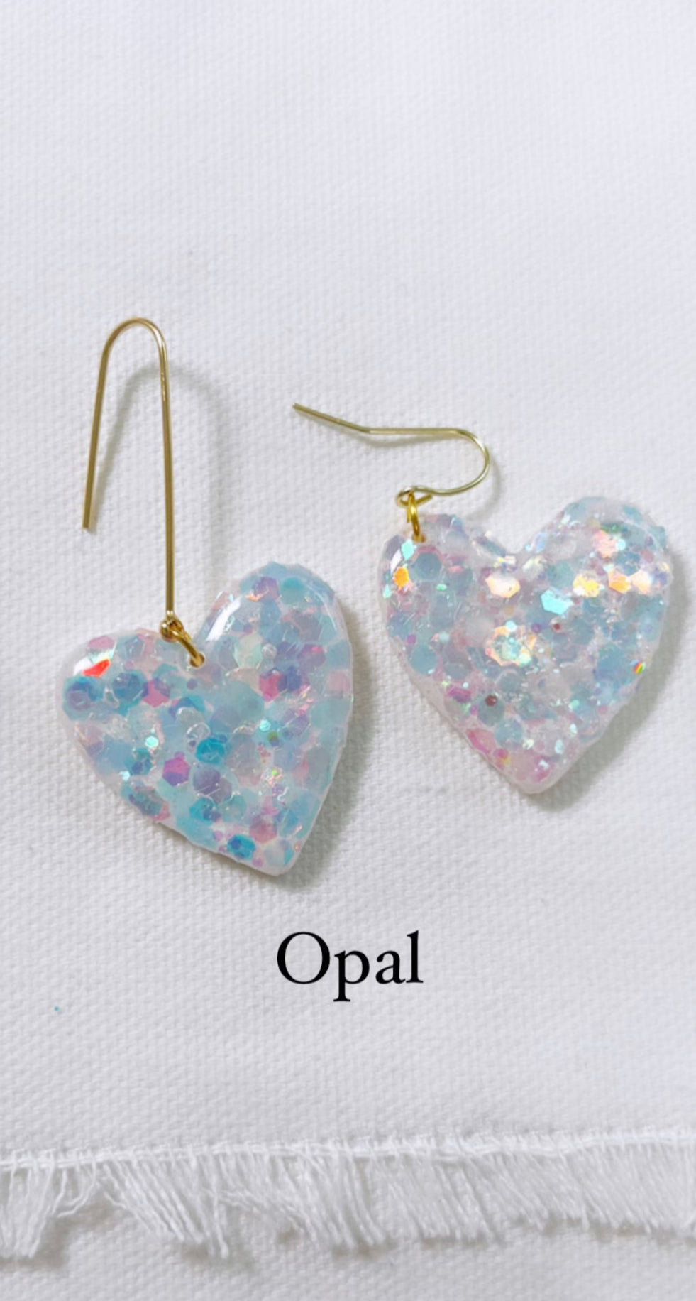 Opal Sparkle Heart